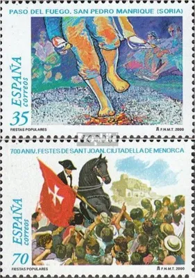 Produktbild von Briefmarken Spanien 2000 Mi 3552-3553 (kompl.Ausg.) postfrisch Volksfeste