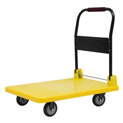 Obrázek produktu pro Skládací nákladní automobil Ruční zvedací plošina Dolly, skládací Push Dolly 881 liber s otočnými koly o 360 stupňů pro snadné skladování