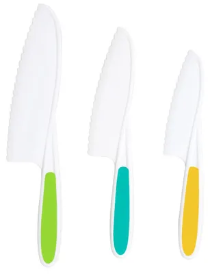 Image de Ensemble de 3 couteaux pour enfants, pour une expérience culinaire en toute sécurité