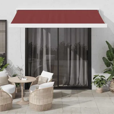 Image de Store automatique rouge bourgogne 350x250 cm