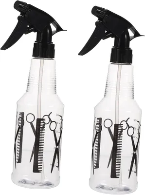 Produktbild von 2 Stück transparente Sprühflaschen für Pflanzen, den Haushalt, das Haarstyling und verschiedene Anwendungen
