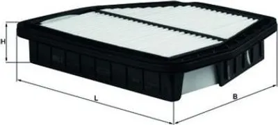 Produktbild von Luftfilter MAHLE LX 1699 für VOLVO F 10 Filtereinsatz