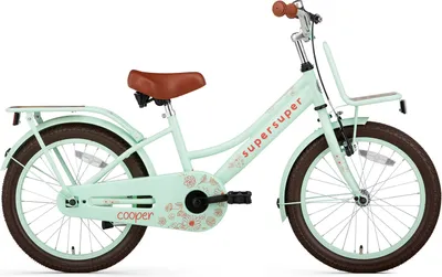 Produktbild von SuperSuper Cooper Bamboo Kinderfahrrad - 18 Zoll - Pistaziengrün