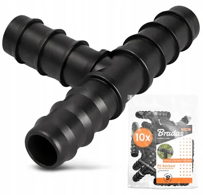Produktbild von PE T-Stück 25mm Steckbar für Bewässerung 10 Stück