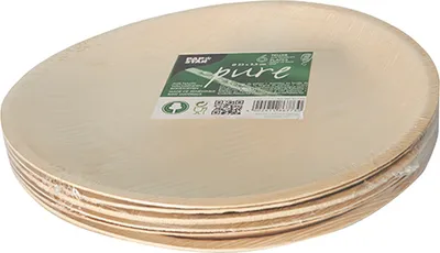 Obrázok produktu pre Papstar Teller Palmblatt pure rund 23 cm 6 Stück