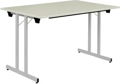 Produktbild von Klapptisch BxHXT 1200x740x800mm 19mm grau/aluminium