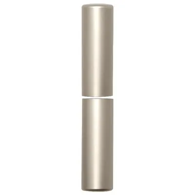 Produktbild von Zierhülse aus Aluminium | Aufsteckhülse vernickelt matt für Einbohrbänder | Band ø 20mm, Bandhöhe 112mm, oben + unten