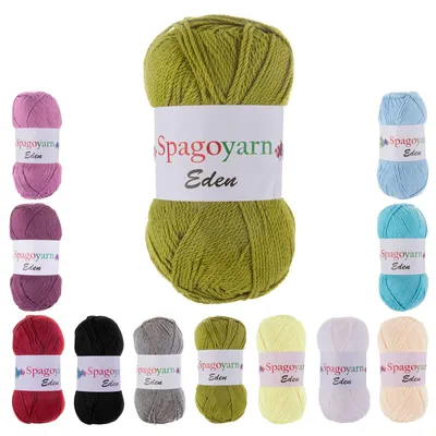 100g Strickgarn Eden Uni Häkelgarn pistaziengrün