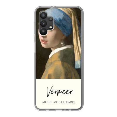 Produktbild von MuchoWow® Handyhülle Schutzhülle Hülle für Samsung Galaxy A32 5G Das Mädchen mit dem Perlenohrring - Vermeer Silikon Softcase Handy Hülle - Softcase