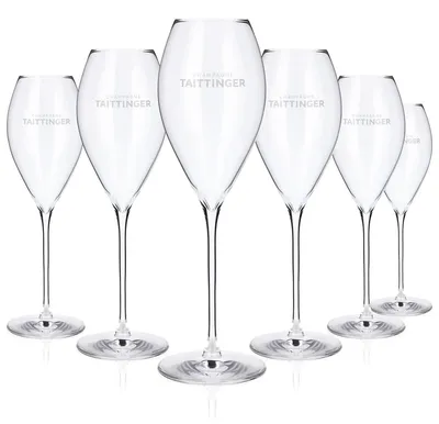 Produktbild von 6x Taittinger Champagner Glas Flöte Sektglas Champusglas 30cl Lehmann Initial