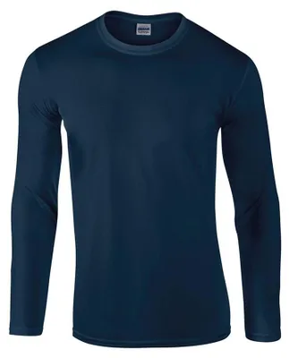Immagine prodotto di Gildan - Maglietta "Softstyle" per uomo/donna unisex a maniche lunghe LT1372 (S) (blu navy)