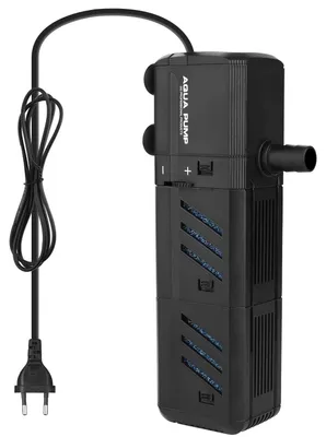 Produktbild von Aquarienfilter Innenfilter Aquariumfilter - 8 W - 150-300 l - Verstellbare Wasserpumpe - 500 l/h - Mit 2 Düsen
