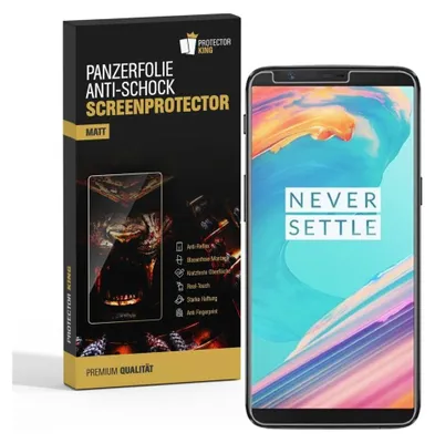 Produktbild von 3x Panzerfolie für OnePlus 5T ANTI-SCHOCK Displayschutzfolie Displayfolie MATT