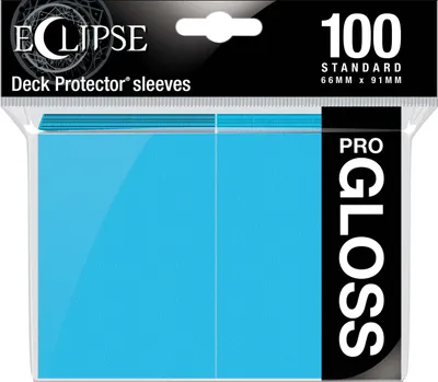 Produktbild von Ultra Pro Eclipse Gloss Standard Deck Protector Sleeves 100ct Sky Blue