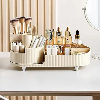 Productafbeelding van Famanu cosmetica-organizer met draaimechanisme - Opbergdoos voor parfums en cosmetica