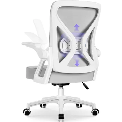 Produktbild von Hiazurm Bürostuhl, Schreibtischstuhl, bürostuhl ergonomisch mit Verstellbaren Armlehnen, höhenverstellbar,S-förmige Lendenstütze,Chefsessel 150kg