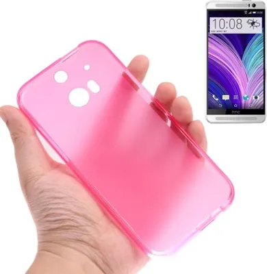 Produktbild von Handyhülle Transluzente TPU Tasche für HTC One  M8s Pink