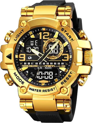 Produktbild von Watch Armbanduhr Herren Groß Sportlich Digitaluhr wasserdichte Robuste Outdoor Uhr für Männer Jungen Jugendliche Sportuhren LED Alarm Doppelzeit