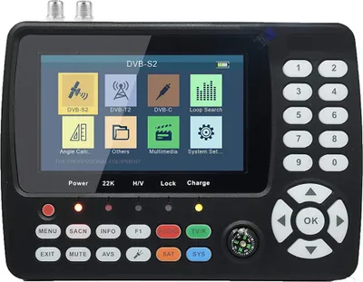 Produktbild von SUMMIT SCT 845 Satfinder Kombi Messgerät DVB-S/S2 + C/T/T2 HDMI USB 4,3" LCD-Farbdisplay