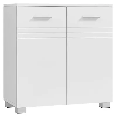 Produktbild von Badezimmermöbel - Waschbeckenunterschrank - Weiß - 60 x 30 x 63 cm