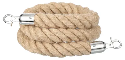 Abfallseil 1,2 m x 2,8 cm Jute Sicherheitsbarriere mit Haken