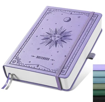 Produktbild von Notizbuch A5 Kariert Hardcover 320 Seiten Hellviolett 14,5 x 21 cm