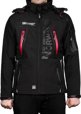 Produktbild von Geographical Norway Herren Softshell Schwarz WU6068H/GN-BLACK / RED Grösse M
