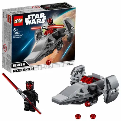 Obrázek produktu pro LEGO Star Wars Sith Infiltrator Microfighter, Sada na stavění, 6 rok/roky, 92 kusů, 93 g
