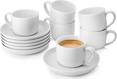 Produktbild von SÄNGER Porzellan Kaffeetassen Set Marlo 12-teilig für 6 Personen