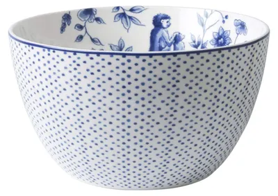 Heinen Delfts Blauw – Suppenschüssel Aapjes – Bild 1
