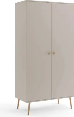 Zdjęcie produktu dla Szafa LEBEL z drążkiem 100cm kaszmirowa