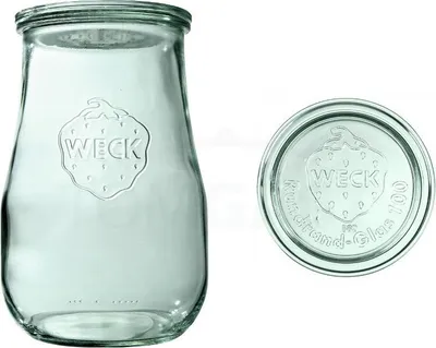 Produktbild von WECK TULIP-Glas mit Deckel 1750 ml 4 Stück