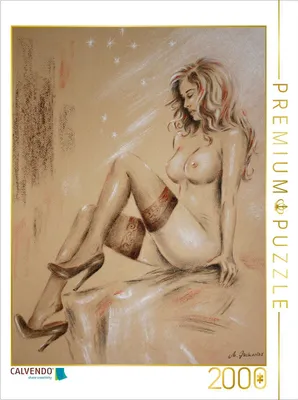 Produktbild von CALVENDO Puzzle Sexy Frauenakt in High Heels 2000 Teile Puzzle hoch | 2000 Teile Lege-Größe 90x67cm Foto-Puzzle für glückliche Stunden