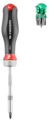 Image de Tournevis porte-embouts à cliquet PROTWIST® avec 15 embouts de vissage - FACOM - ATCL.1PB