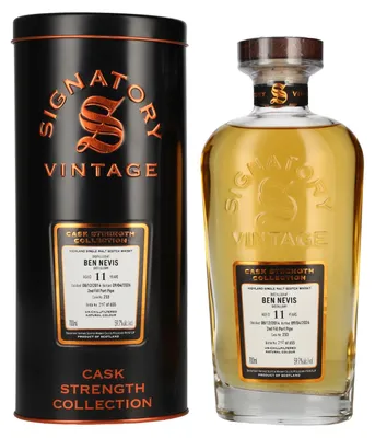 Produktbild von Signatory Vintage BEN NEVIS 11 Years Old 2nd Fill Port Pipe Cask Strength #233 2014 59,7% Vol. 0,7l in Tinbox
