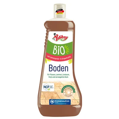 Produktbild von Poliboy Boden Pflege - sorgfältige Reinigung und Frische für alle Böden und Flächen - Vegan - 1L