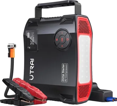 Obrázek produktu pro Jump startér, špičkový proud 2000 A, vzduchový kompresor 150 PSI, 2000 A JS-5