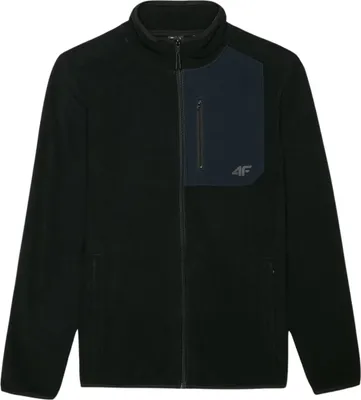 Zdjęcie produktu dla Bluza polar ze stójką męska 4F 4FWAW24TFLEM250-20S czarna r. XL
