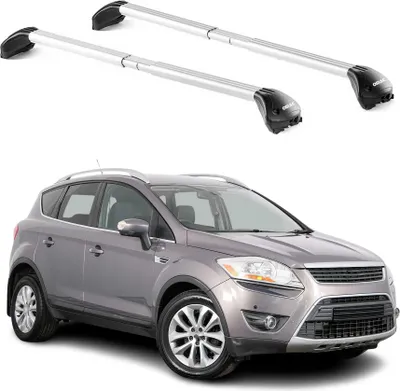 Produktbild von Dachträger Grundtäger für Ford Kuga mk1 2008-2012 5 tür 100kg Alu Silber 2x ABE