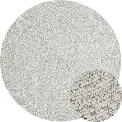 Immagine prodotto di Hanse Home Tappeto intrecciato per interni ed esterni rotondo Trenzado chiaro mélange