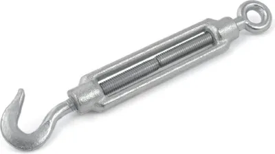 Produktbild von SPANNSCHLOSS HAKEN OSE M5 100 Stück verzinkt Spannschloß Seilspanner Spanner für Drahtseil