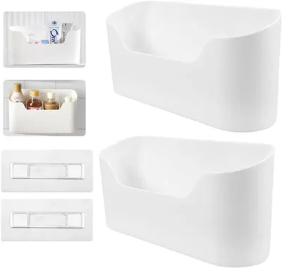 Obrázek produktu pro Sada 2 ks samolepicích nástěnných úložných boxů Unyqoos® do kuchyně a koupelny