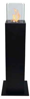 Immagine prodotto di Capri - Camino a bioetanolo da esterno 20x20x110 cm, colore nero