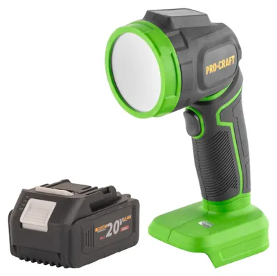 Obrázok produktu pre Procraft LL18bb dobíjací LED reflektor 20 V 300 lm + 1x dobíjací akumulátor 4,0 Ah - bez nabíjačky