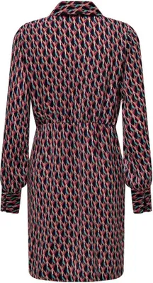 Produktbild von ONLY ONLJENNY L/S WRAP DRESS PTM Red Violet/Cool graphic XS