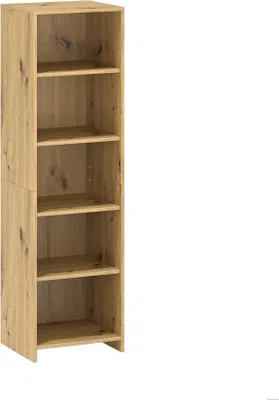 Produktbild von Bücherregal Elegantes Standregal, schmales Holzregal, Wandlehnregal für Wohnzimmer