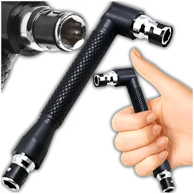 Produktbild von Winkelschraubendreher-Bithalter, Bits, 1/4-Zoll-Schraubendreheradapter