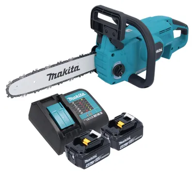 Zdjęcie produktu dla Makita DUC 307 SM2X3 Akumulatorowa pilarka łańcuchowa 18 V 30 cm bezszczotkowa + 2x akumulator 4,0 Ah + ładowarka