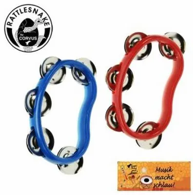 Produktbild von Tamburin mini, rot/blau