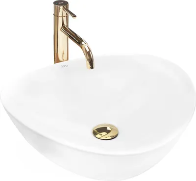 Produktbild von Rea Aufsatzwaschbecken Andrea Oval White